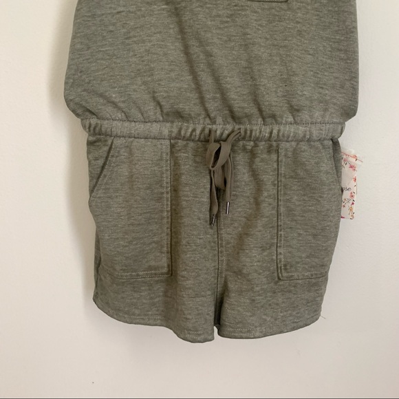 NWT PINK ROSE Olive Green Overall Sleeveless Romper Small - Picture 4 of 14